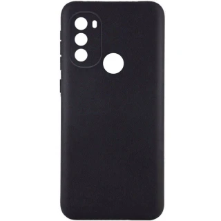 Чёрный силиконовый чехол Epik с защитой камеры для Motorola Moto G31 фото 1 из 2