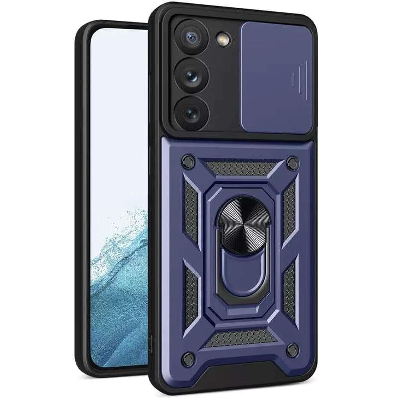Протиударний чохол Serge Ring з захистом камери на Samsung Galaxy S23+ – Синій. Фото 3 з 10