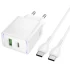 СЗУ Hoco CS112A Lounge PD30W+QC3.0 (1USB-A/1C) + кабель Type-C to Type-C – White. Фото 2 из 4