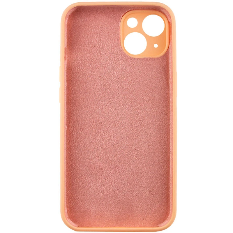 Чехол с защитой камеры Silicone Case для Apple iPhone 14 (6.1") – Оранжевый / Cantaloupe. Фото 4 из 7