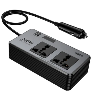 АЗУ инвертор Hoco Z66 New PD66W+QC3.0 (2USB-A/1C/2xSocket) (0.5m) фото 1 из 1