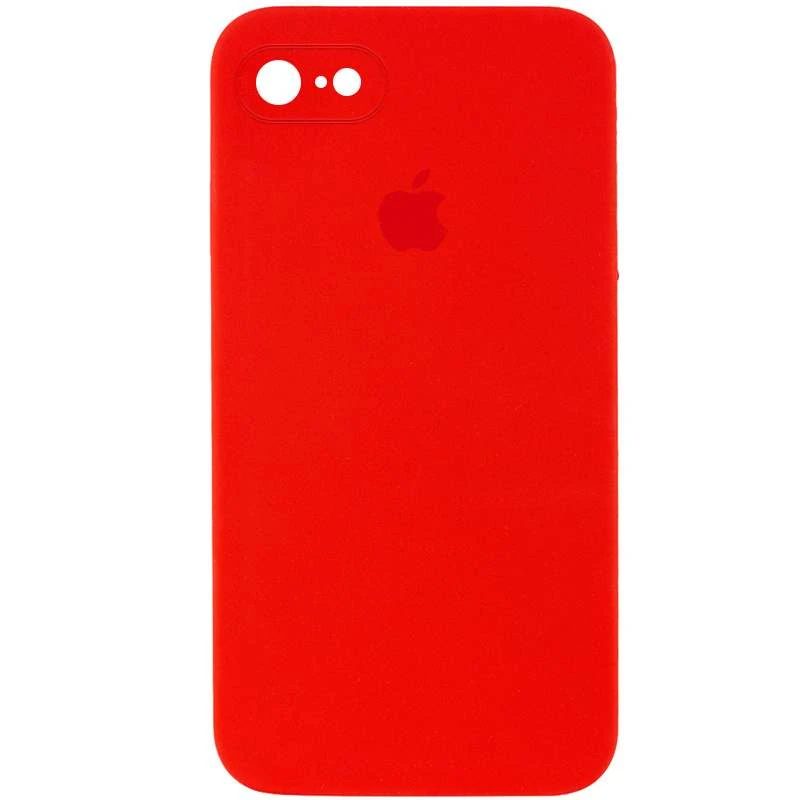 

Чехол Silicone Case Square с защитой камеры для Apple iPhone 6/6s (4.7") (Красный / Red), Червоний / red