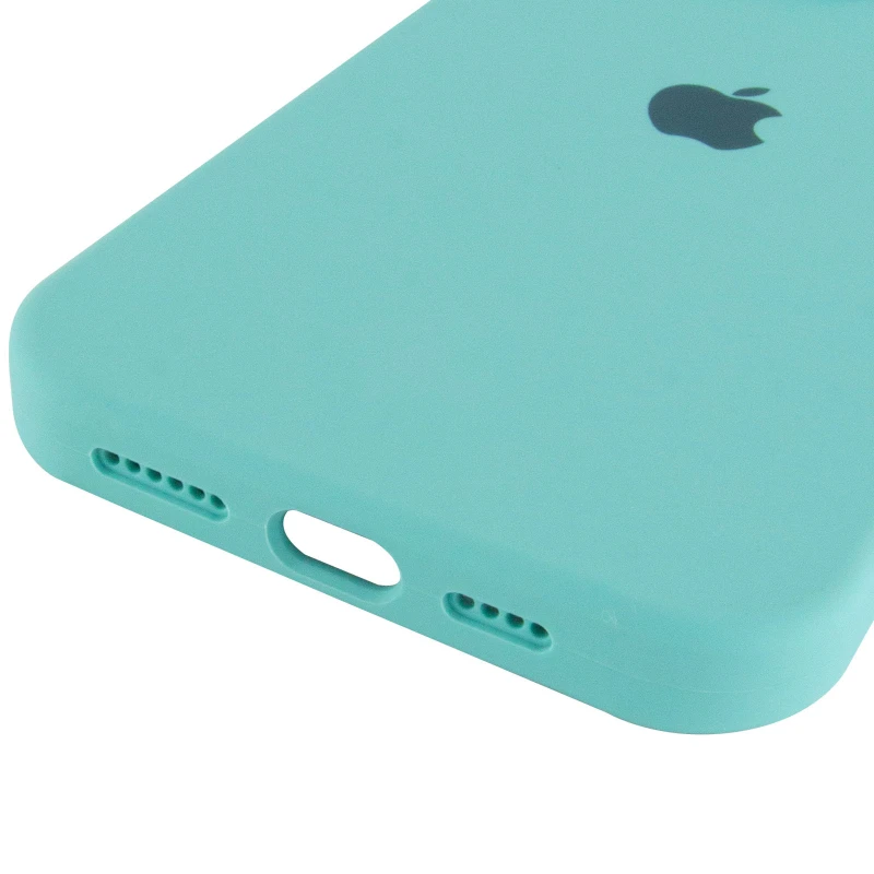 Чехол Silicone Case с закрытым низом для Apple iPhone 15 Pro Max (6.7") – Бирюзовый / Marine Green. Фото 8 из 8