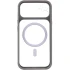 Чохол TPU GETMAN Moon Clear with MagSafe для Apple iPhone 12 (6.1") – Grey. Фото 5 з 7