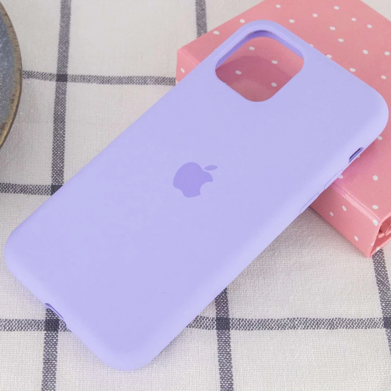 Чехол Silicone Case с закрытым низом для Apple iPhone 11 Pro Max (6.5") – Сиреневый / Dasheen. Фото 2 из 3