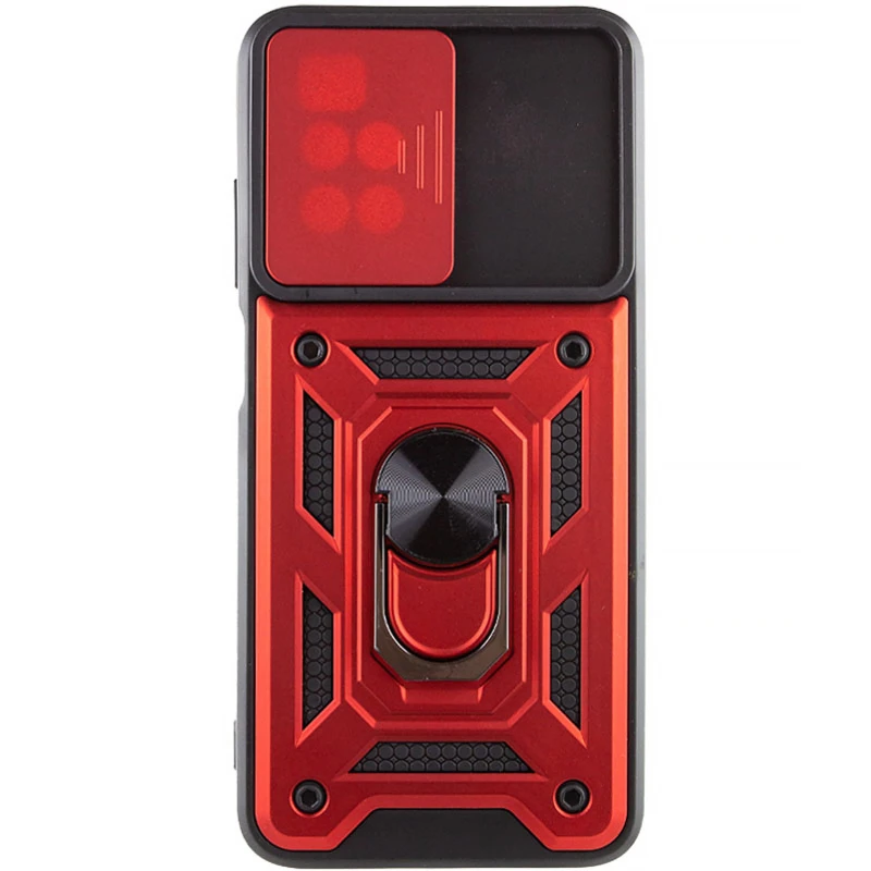 Удароміцний чохол Ummi Camshield Serge Ring (in box) для Xiaomi Redmi 10 – Червоний / Red. Фото 2 з 3