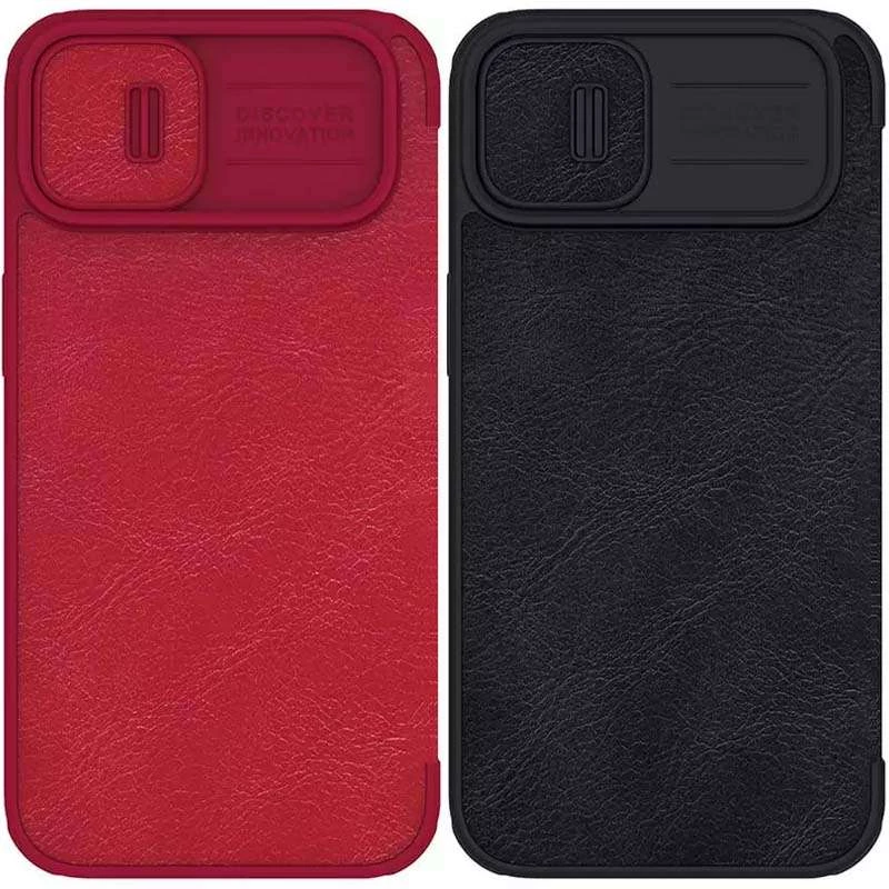 Кожаный чехол-книжка Nillkin Qin Pro Camshield для Apple iPhone 14 Plus (6.7") фото 1 из 2