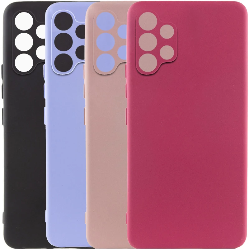 Кольоровий силіконовий чохол GETMAN із закритою камерою для Samsung Galaxy A32 (A325F) 4G фото 3 з 4