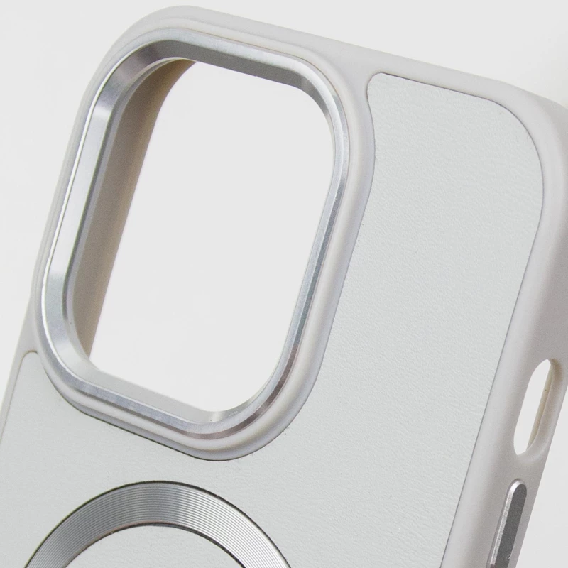 Кожаный чехол с MagSafe для Apple iPhone 12 Pro (6.1") – Grey. Фото 8 из 9