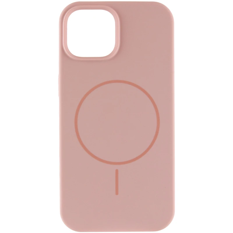 Чохол Silk Full Protective (AA) NO LOGO with Magnetic Fit для Apple iPhone 14 (6.1") – Рожевий / Pink Sand. Фото 3 з 6