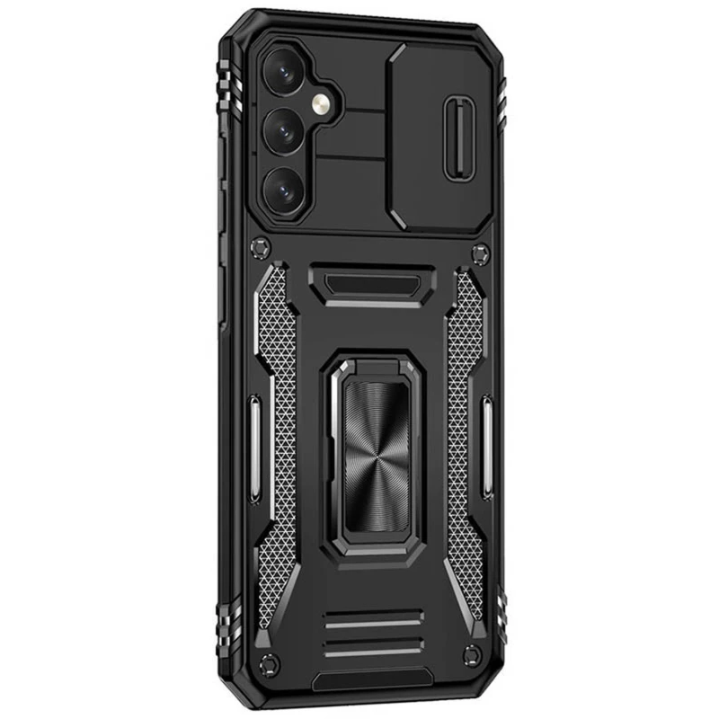 Ударопрочный чехол Square Ring c шторкой на камеру для Samsung Galaxy S25 FE – Черный / Black. Фото 3 Ударопрочный чехол Square Ring c шторкой на камеру для Samsung Galaxy S25 FE – Черный / Black. Фото 3 из 13