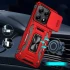 Ударостійкий чохол Square Ring зi шторкою на камеру на Xiaomi 14T Pro – Червоний / Red. Фото 2 з 2