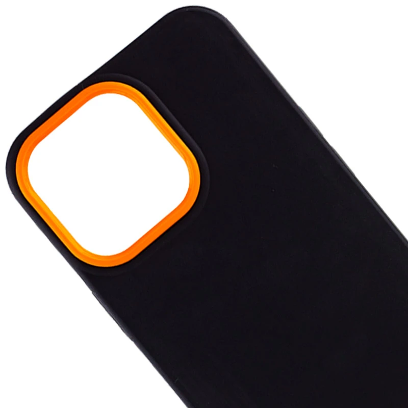 Двоколірний чохол Bichromatic на Apple iPhone 13 Pro Max (6.7") – Black / Orange. Фото 2 з 5
