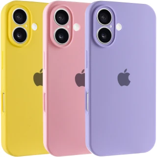 Чохол Silicone Case з захистом камери на Apple iPhone 16 Plus фото 1 з 2