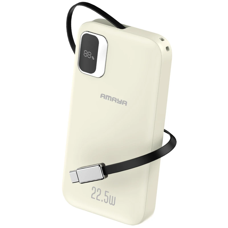 Портативное ЗУ Power Bank Amaya F131 22.5W with display and cable 10000 mAh фото 1 из 1
