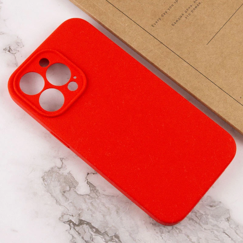 Чохол з захистом камери Silicone Case для Apple iPhone 14 Pro (6.1") – Червоний / Red. Фото 3 з 3