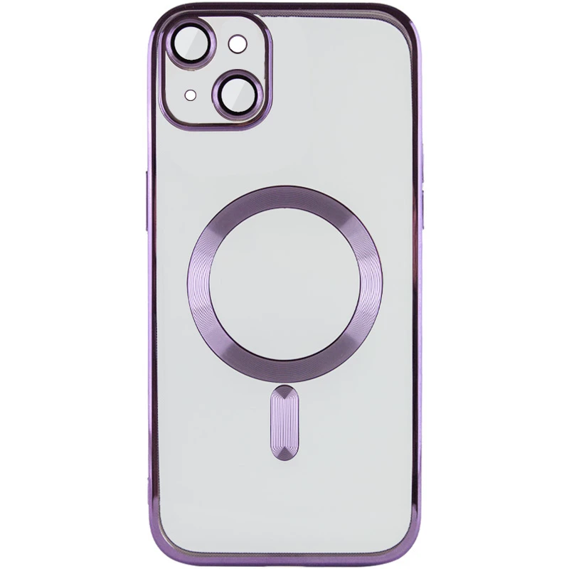 Хромовый TPU чехол с MagSafe для Apple iPhone 14 (6.1") – Purple. Фото 3 из 5