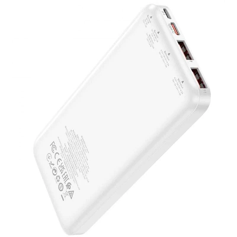Портативний зарядний пристрій Power Bank Hoco J101 Astute 22.5W 10000 mAh – White. Фото 3 з 4