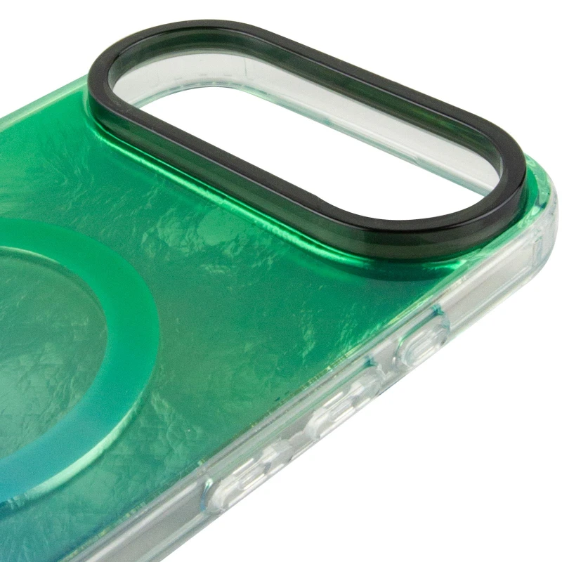 Силіконовий чохол Shiny Mountain (MagFit) для Apple iPhone 17 Air (6.5") – Green / Blue. Фото 6 з 7