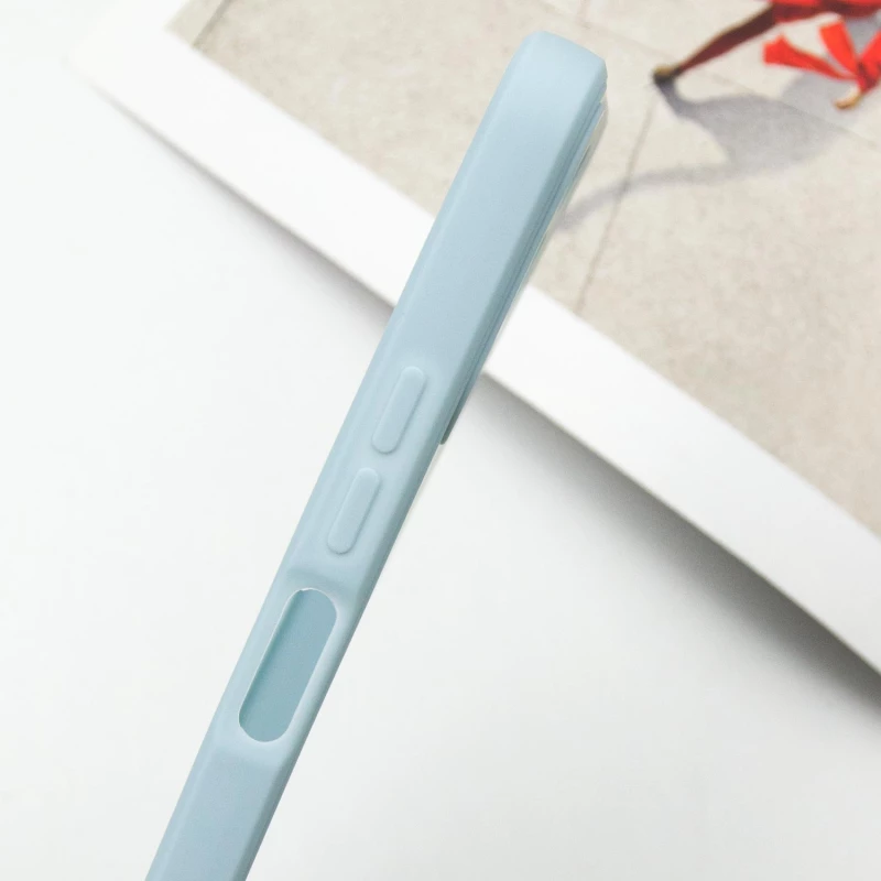 Цветной силиконовый чехол с защитой камеры для Xiaomi Redmi 12 – Серый / Smoky Gray. Фото 8 из 10