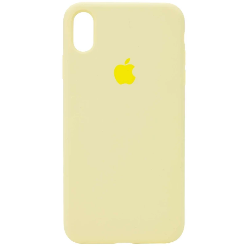 

Чехол Silicone Case с закрытым низом для Apple iPhone XR (6.1") (Желтый / Mellow Yellow), Жовтий / mellow yellow