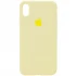 Чохол Silicone Case з закритим низом на Apple iPhone XS (5.8") – Жовтий / Mellow Yellow. Фото 1 з 3