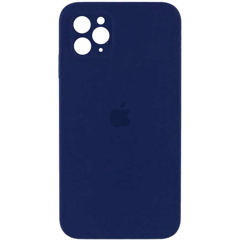 

Чехол Silicone Case Square с защитой камеры для Apple iPhone 11 Pro (5.8") (Темно-синий / Midnight blue), Темно-синій / midnight blue