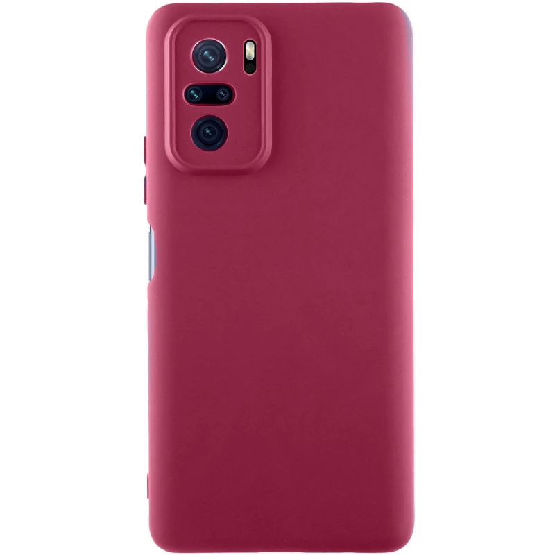 Чохол Silicone Case Lakshmi Premium із закритою камерою для Xiaomi Poco M5s – Бордовий / Plum. Фото 1 з 1