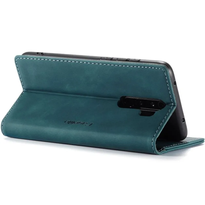 Шкіряний чохол-книжка CaseMe Velvet Nubuck для Xiaomi Redmi Note 8 Pro – Green. Фото 5 з 5