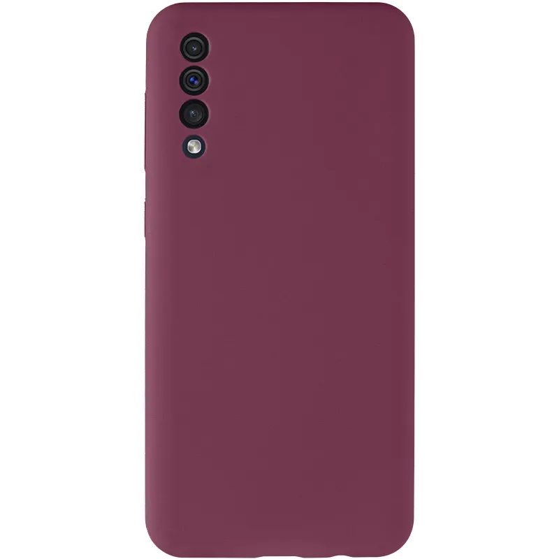 Чохол Silicone Case Lakshmi Premium із закритою камерою для Samsung Galaxy A50 (A505F) / A50s / A30s – Бордовий / Plum. Фото 3 з 8