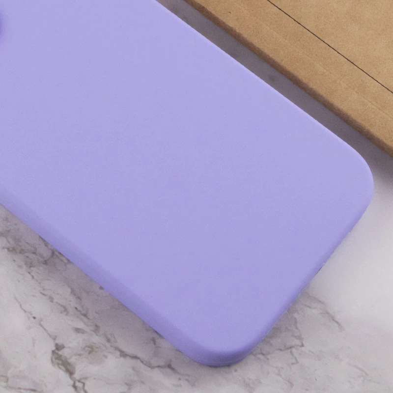 Чохол з закритим низом Silicone Case на Apple iPhone 7 plus / 8 plus – Бузковий / Dasheen. Фото 2 з 2