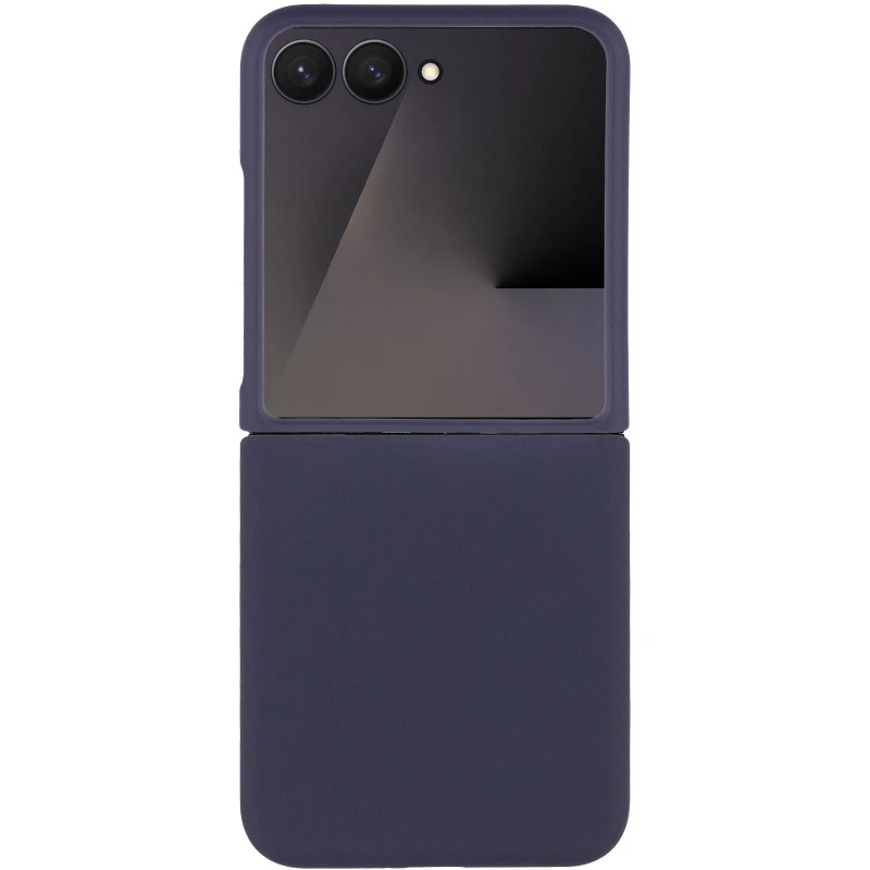 Чохол Foldables Silicone Cover Lakshmi (AAA) для Motorola Razr 50 Ultra – Темно-синій / Midnight blue. Фото 6 з 8