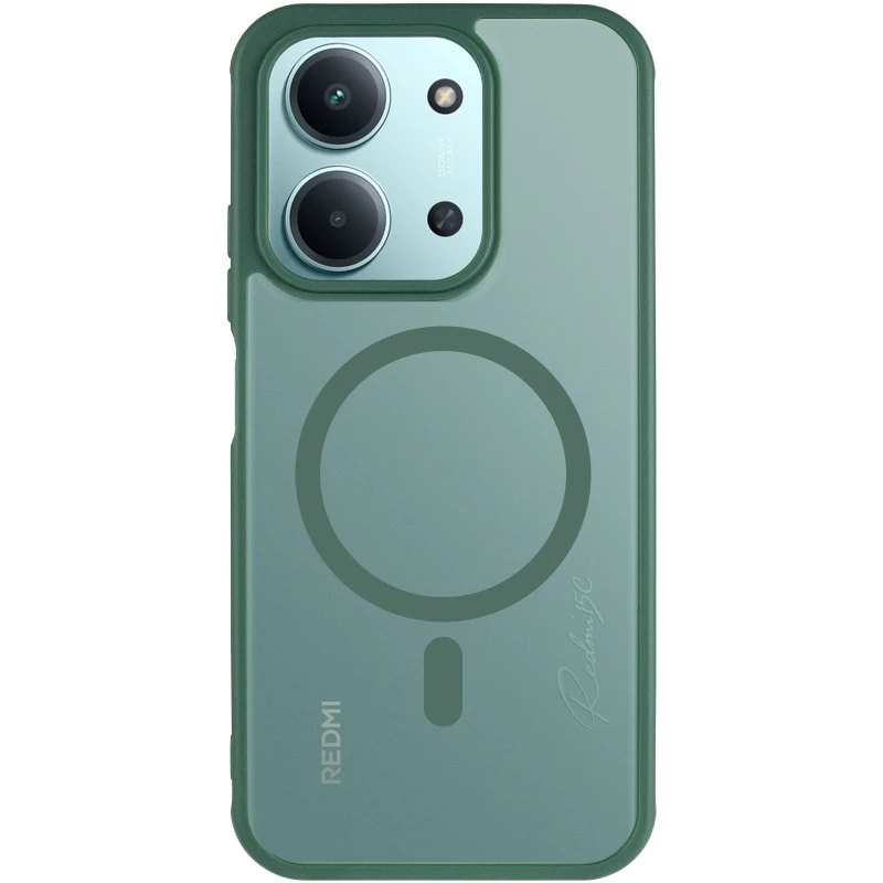 Чехол TPU Bloom with Magnetic Fit для Xiaomi Redmi 15C (EU) – Green. Фото 4 из 8