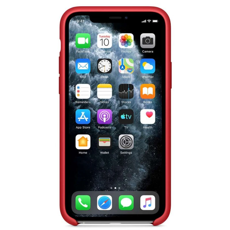 Чехол Silicone Case без лого для Apple iPhone 11 Pro (5.8") – Красный / Red. Фото 2 из 3