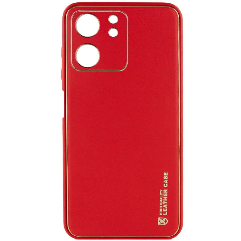 Шкіряний чохол Xshield на Xiaomi Poco C65 – Червоний / Red. Фото 1 з 3