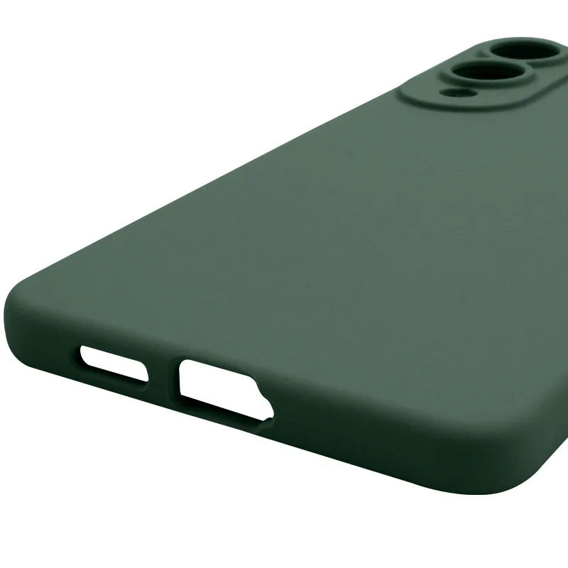 Чехол Silicone Case Lakshmi Premium з закритою камерою на Samsung Galaxy S25 Edge – Зеленый / Cyprus Green. Фото 7 из 14