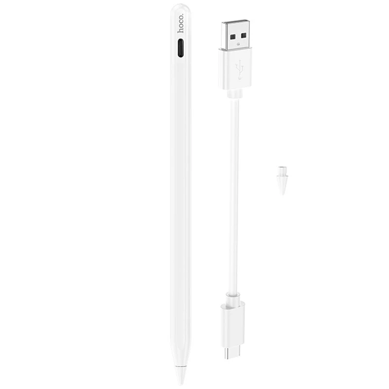 Стилус Hoco GM113 Active capacitice pen for iP – White. Фото 4 з 7