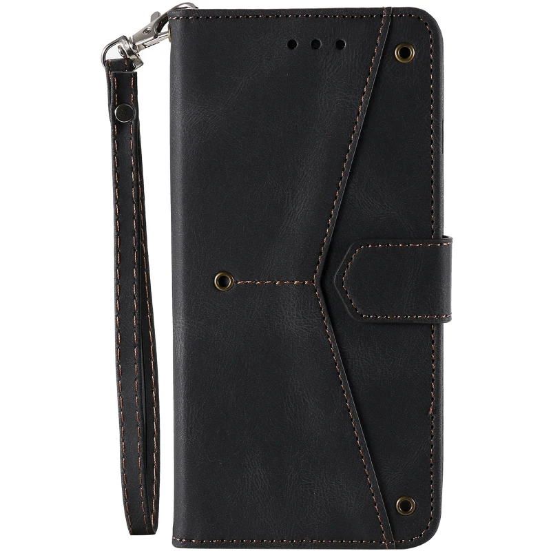 Кожаный чехол-книжка Maverick Cover для Samsung Galaxy A57 5G – Black. Фото 1 из 5