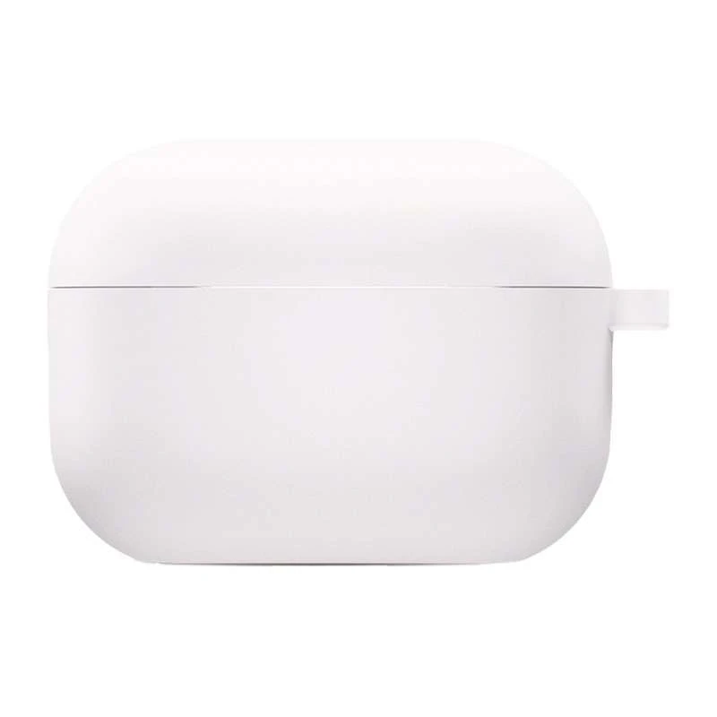 

Силіконовий футляр з мікрофіброю для навушників Airpods Pro (Білий / White)