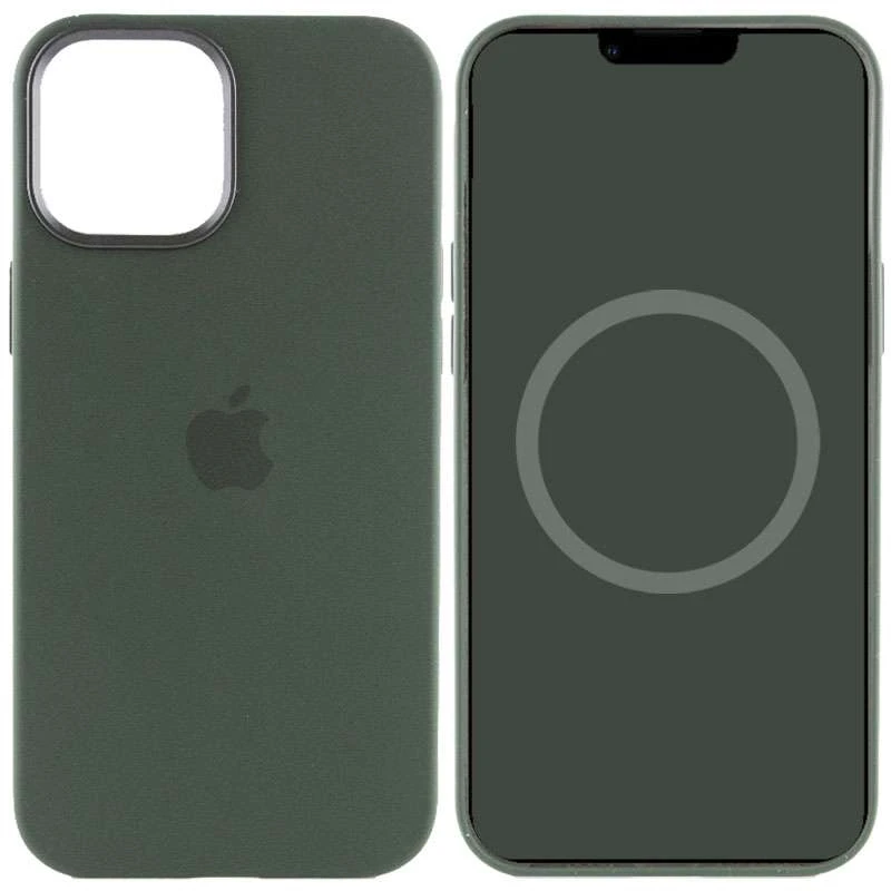 Чехол Silicone case (AAA) with Magsafe and Animation для Apple iPhone 12 Pro (6.1") – Зеленый / Cyprus Green. Фото 1 из 7