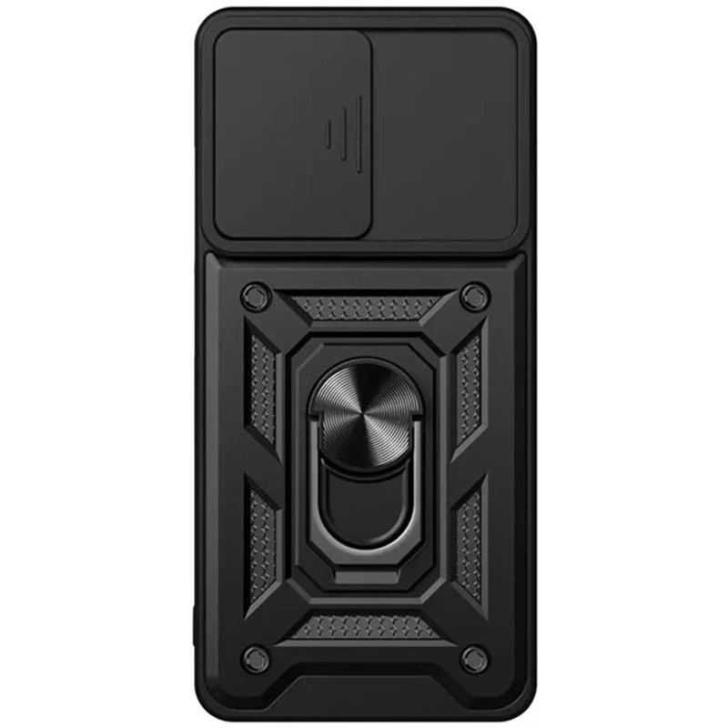 Удароміцний чохол Ummi Camshield Serge Ring (in box) для Xiaomi Redmi 15 4G (Global) / 5G – Чорний / Black. Фото 3 з 6