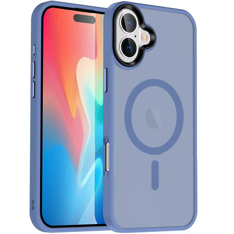 Чохол Ummi Colorful with MagSafe для Apple iPhone 16 Plus – Блакитний / Sierra Blue. Фото 1 з 1