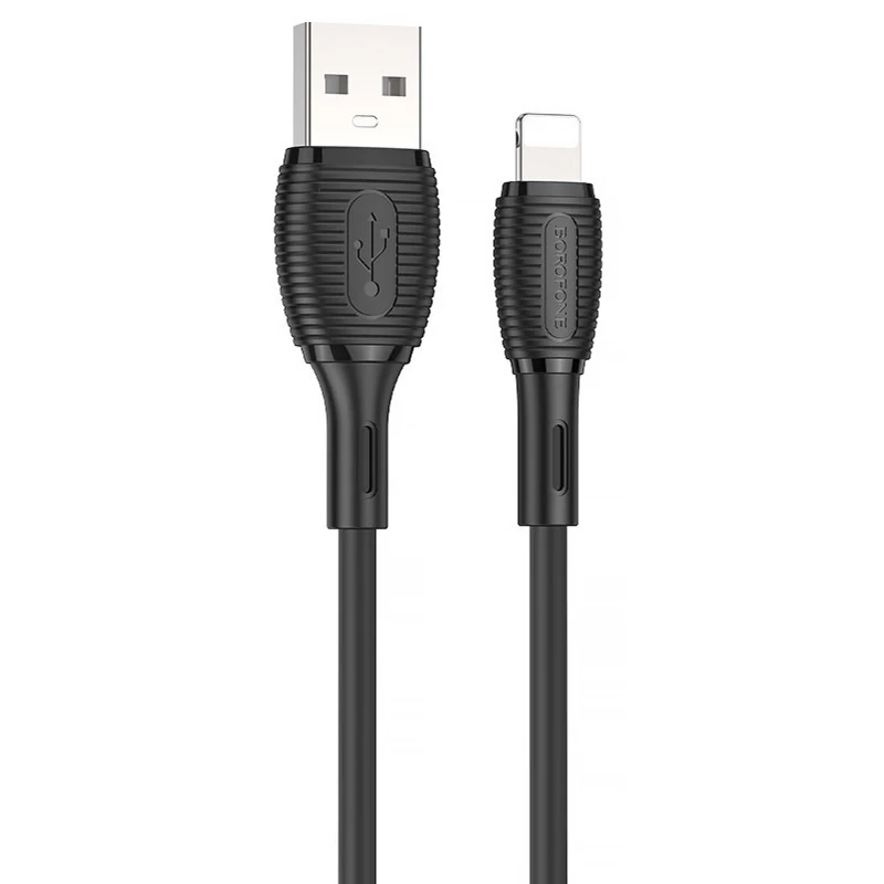 Дата кабель Borofone BX86 Advantage USB to Lightning (1m) – Black. Фото 1 из 4