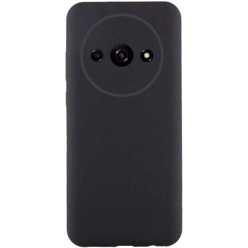 Чохол Silicone Case Lakshmi Premium із закритою камерою для Xiaomi Redmi A3 – Чорний / Black. Фото 1 з 3