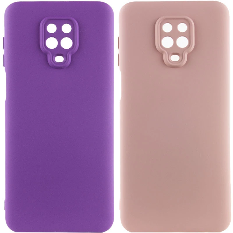 Цветной силиконовый чехол GETMAN с закрытой камерой на Xiaomi Redmi Note 9s / Note 9 Pro / Note 9 Pro Max фото 1 из 2