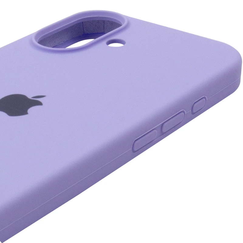 Чехол Silicone Case с закрытым низом для Apple iPhone 17 (6.3") – Сиреневый / Dasheen. Фото 5 из 6