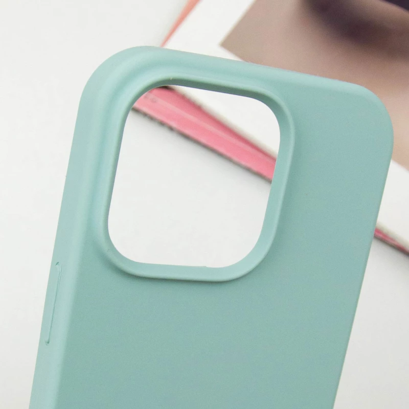 Чехол с закрытым низом Silicone Case для Apple iPhone 16 Pro Max – Бирюзовый / Beryl. Фото 3 из 6