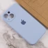Чехол Silicone Case с защитой камеры для Apple iPhone 15 (6.1") – Голубой / Lilac Blue. Фото 4 из 4