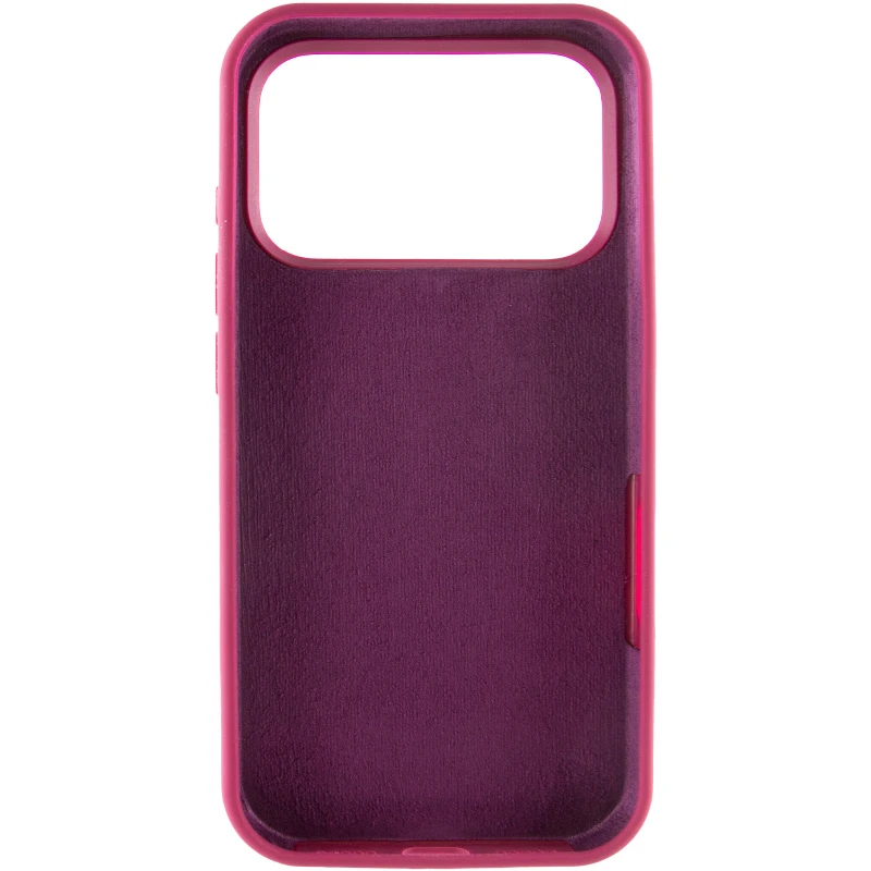 Чехол Silicone Case с закрытым низом для Apple iPhone 17 Pro (6.3") – Бордовый / Maroon. Фото 5 из 7