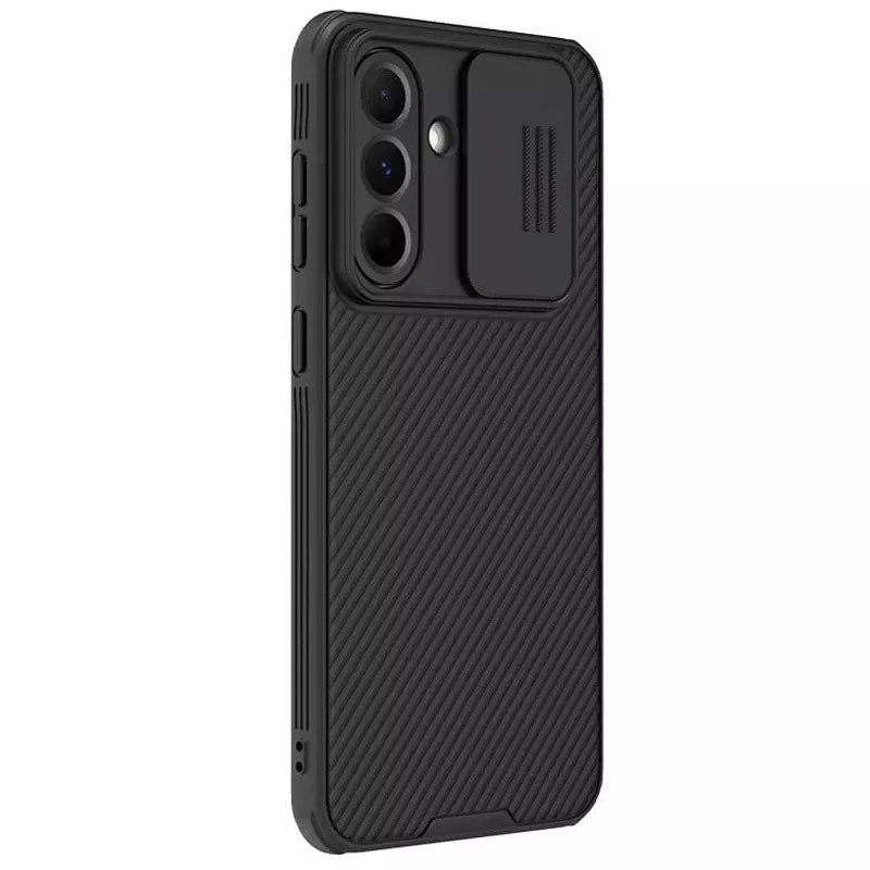 Карбована накладка Nillkin Pro зі шторкою для камери на Samsung Galaxy A56 5G – Black. Фото 1 з 6
